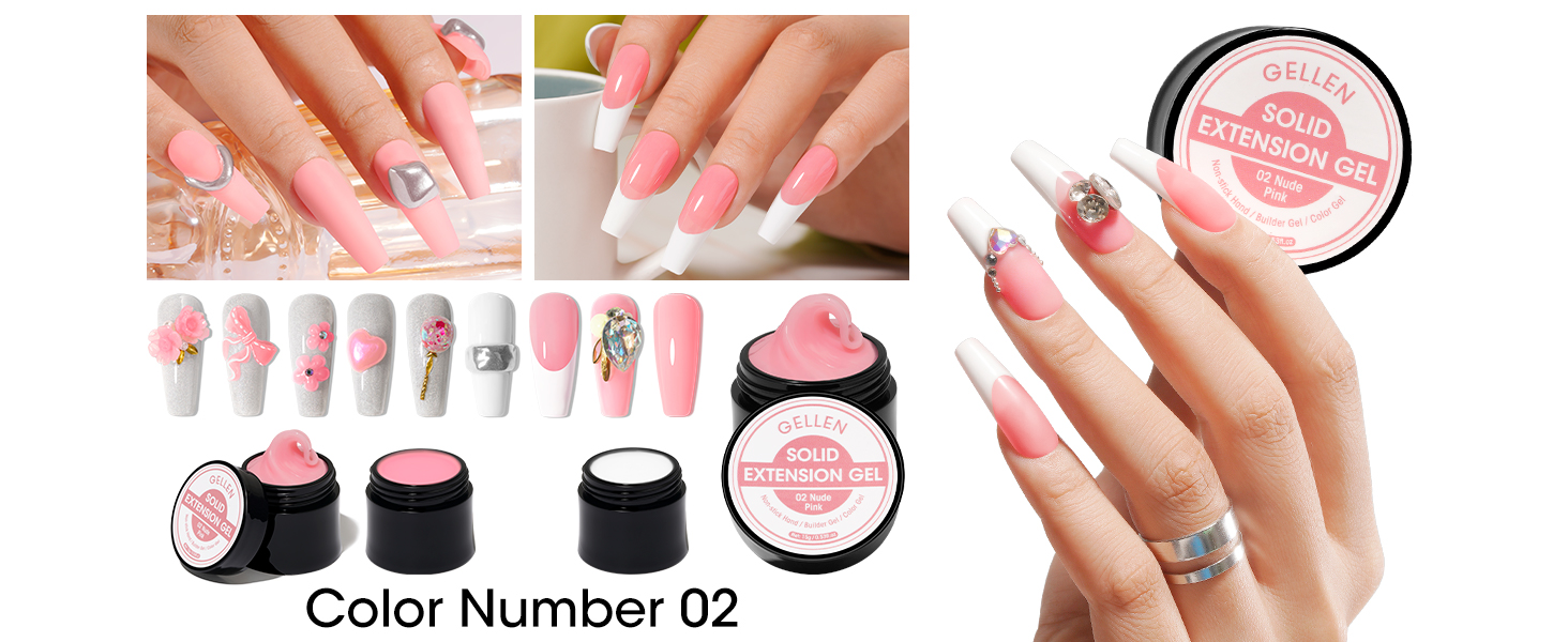 solid builder gel for nails 3d gel