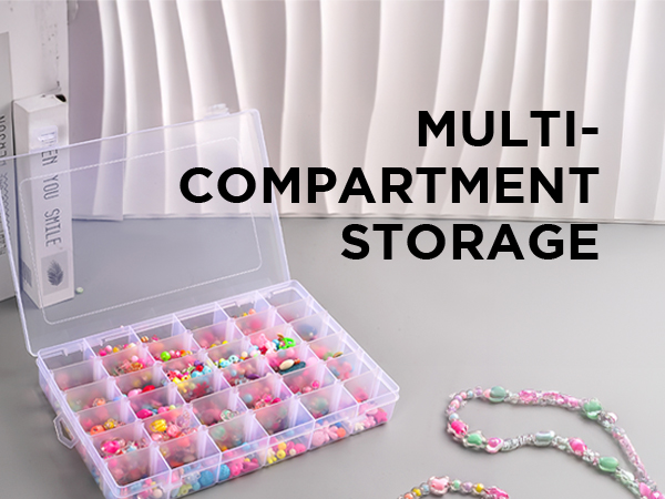 36 Grids Plastic Clear Organizer Box 