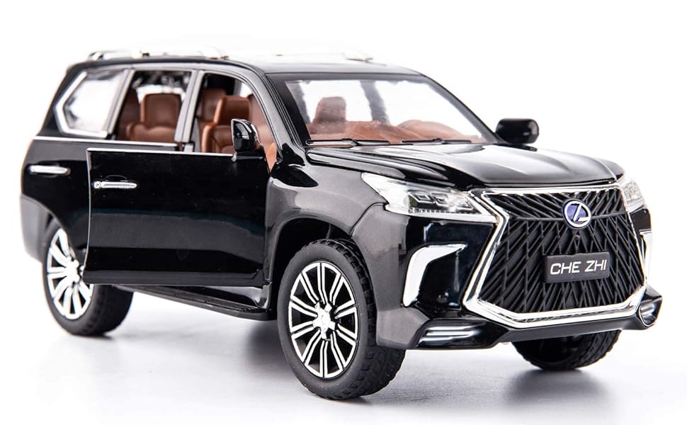 COCOBLINC 1:24 Lexus LX570 Die-Cast Car, Alloy Metal Pull Back Toy