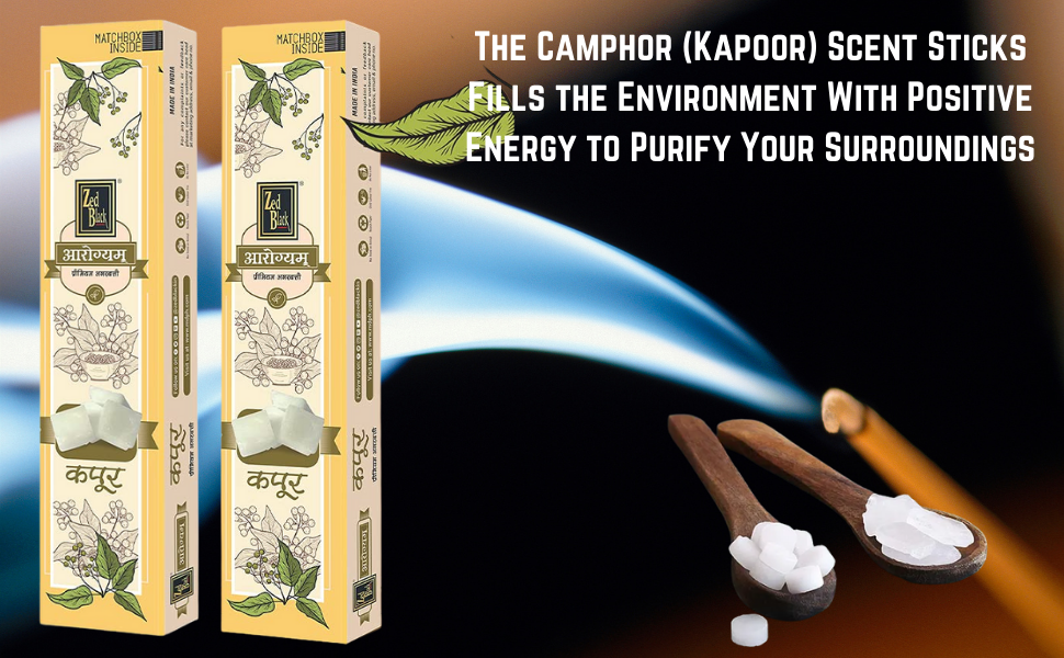 Zed Black Aarogyam Camphor Incense Sticks Kapoor Incense Stick No