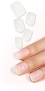 MILKY WHITE PRESS ON NAILS