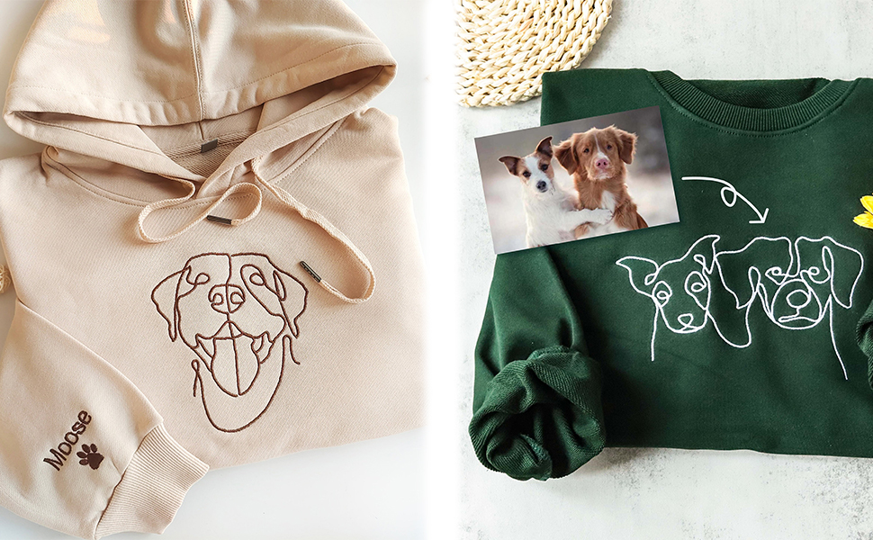 Custom Embroidered Dog Sweatshirts