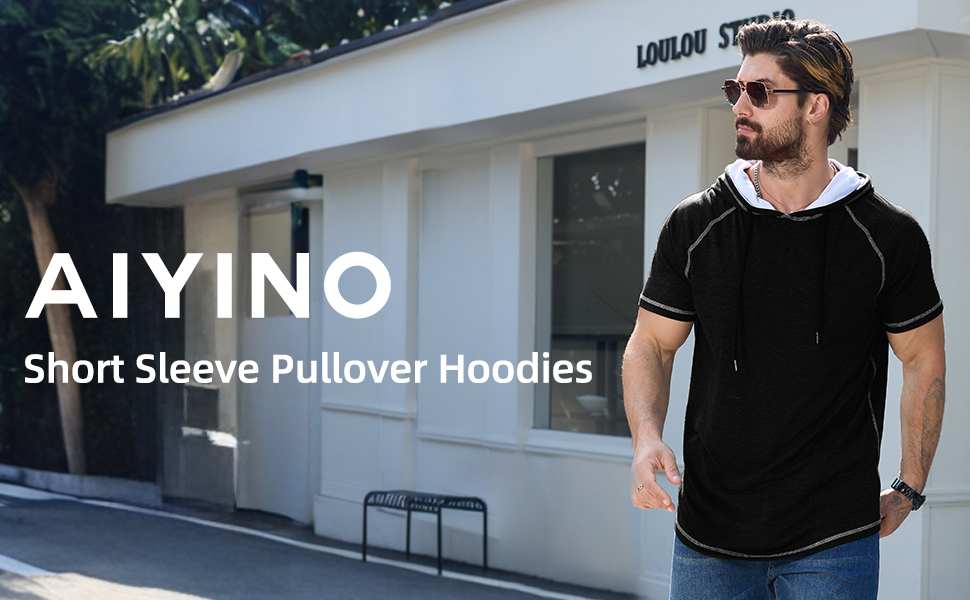 Men's Short Sleeve Hoodie