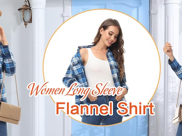 Amazon.com: MCEDAR Women's Oversized Flannel Plaid Shirt
