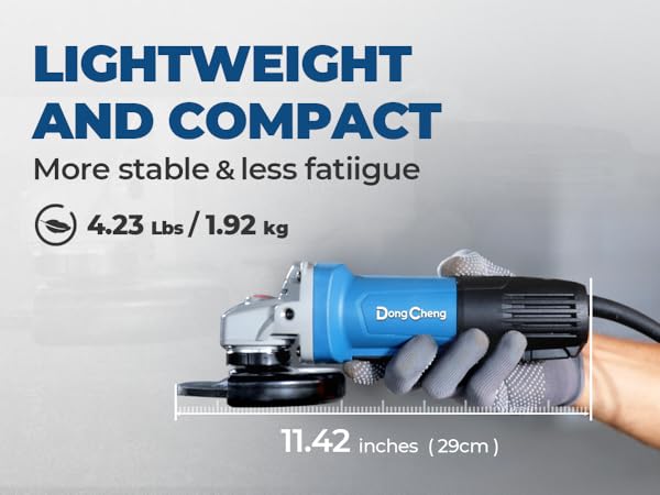DongCheng Angle Grinder 4-1/2 inch 6.7-Amp Paddle Switch
