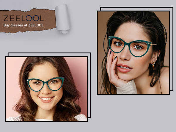 Amazon.com: Zeelool Stylish TR90 Cat Eye Glasses for Women