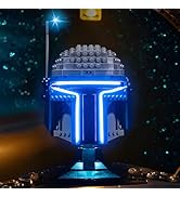 BRICKSHINING LED Lighting Compatible with Lego Jango Fett Helmet 75408，Light Kit Compatible with ...