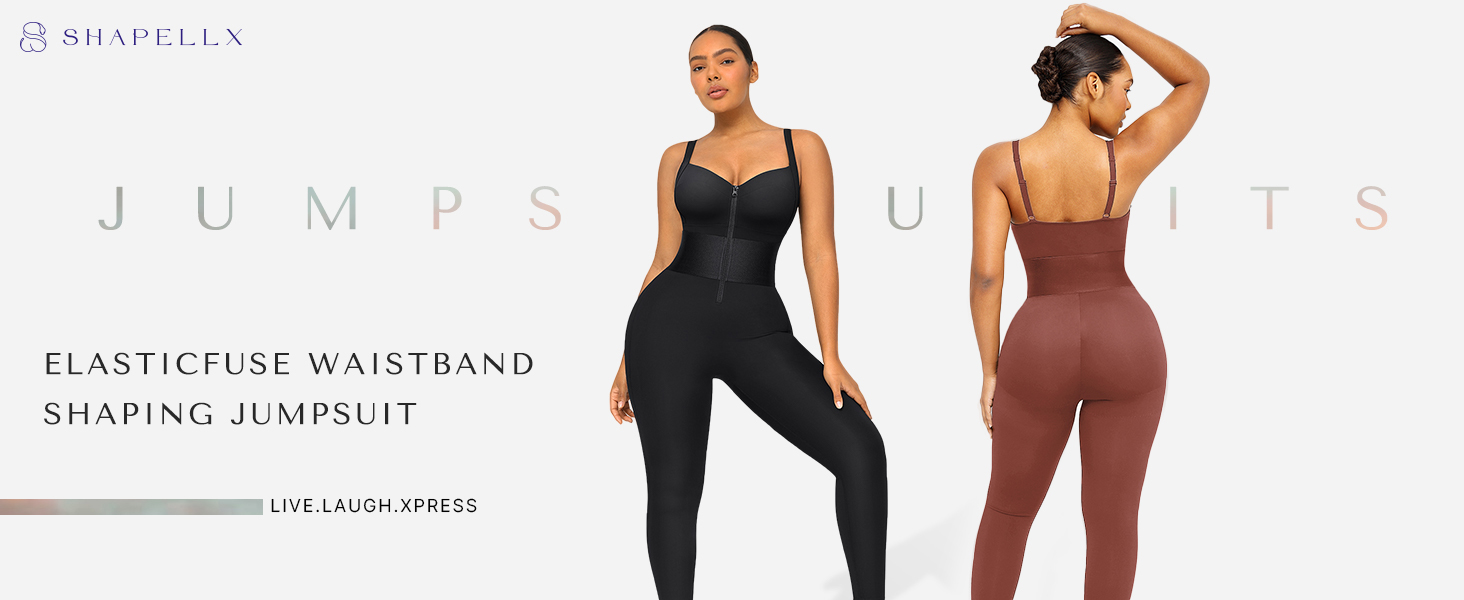 ElasticFuse Waistband Shaping Jumpsuit