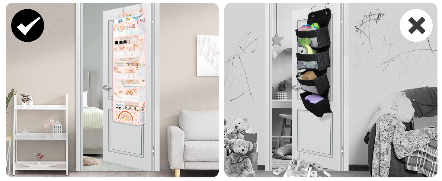 Rainbow over the door organizer