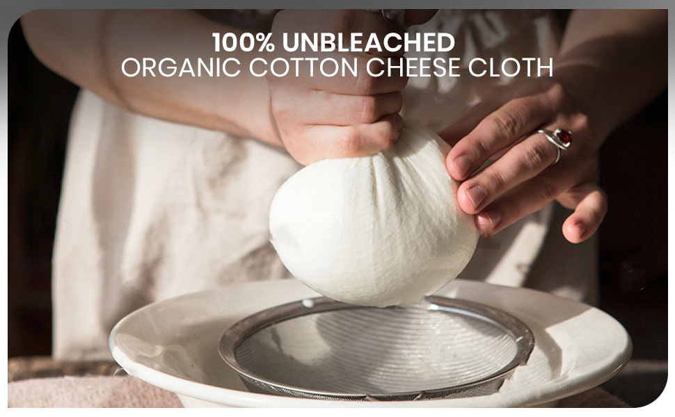 Cheesecloth Cheese cloths for Straining Unbleached Cotton
