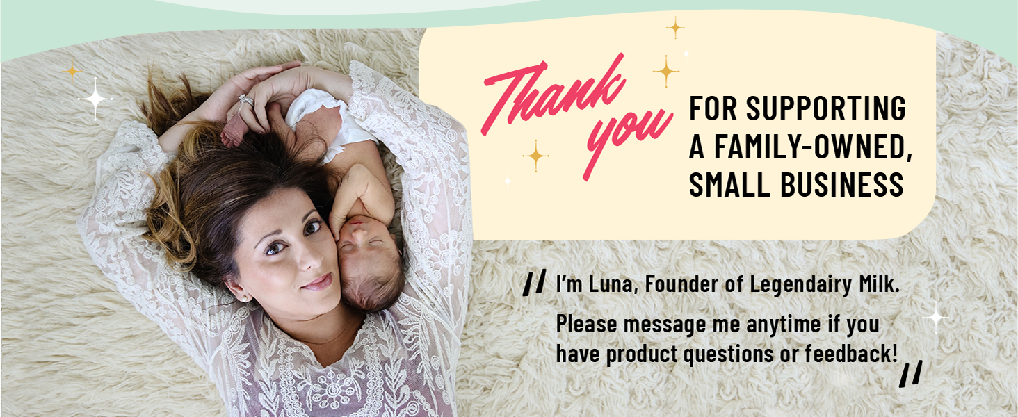 Thank you for supporting a family owned small business, greetings from Luna our founder