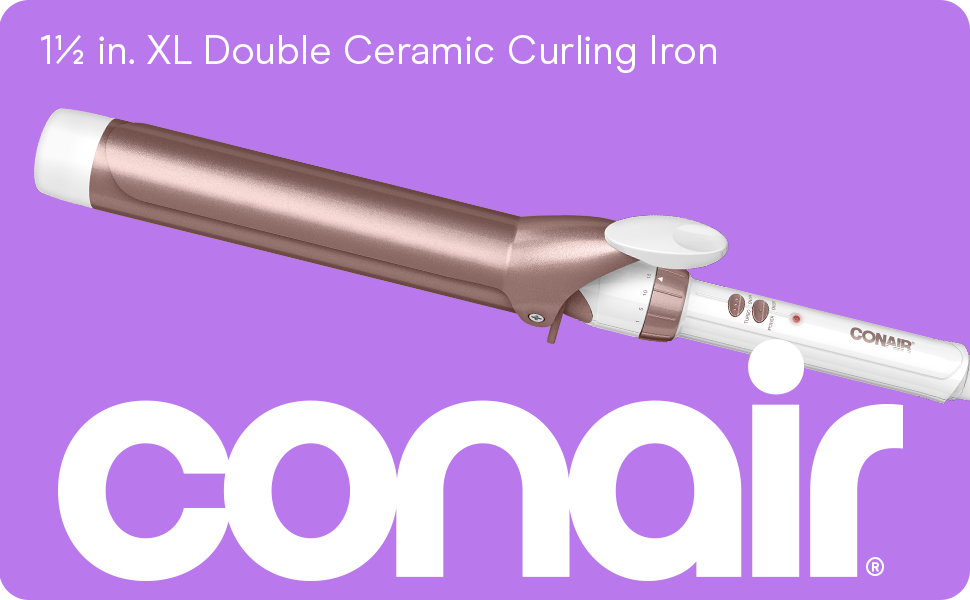 Conair double ceramic 1 and 1 half inch XL curling iron