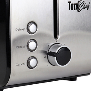 Total Chef 2-Slice Stainless Steel Toaster