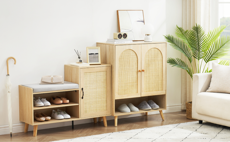 IDEALHOUSE 2in1 Shoe Storage Bench & Shoe