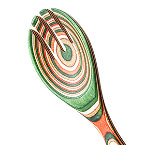 Salad Mixing Dinner Fork and Spoon,Long Handle Salad Server Set