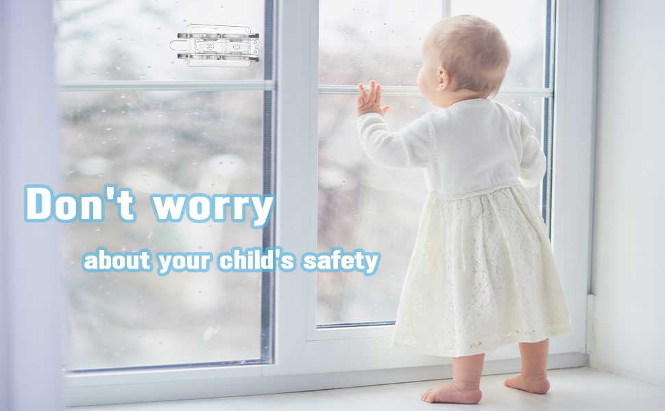 Child Proof Sliding Door Lock,Sliding Glass Window Safety Lock for