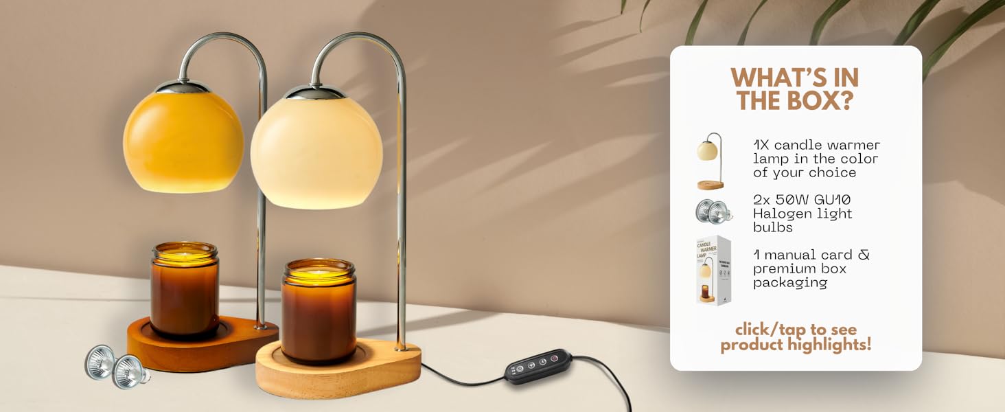 informational image featuring both product variations with bulbs and controller visible