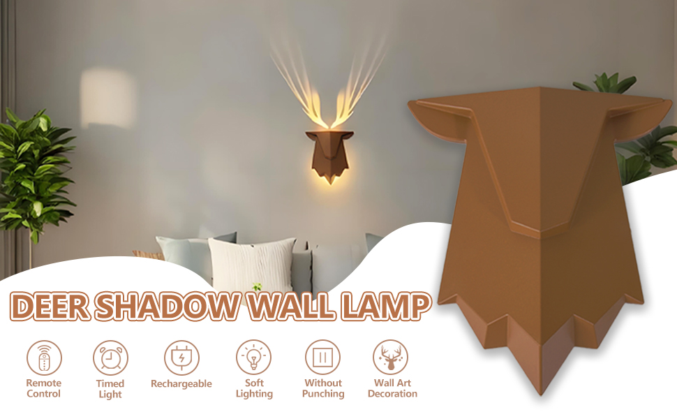 Deer Shadow Wall Lamp