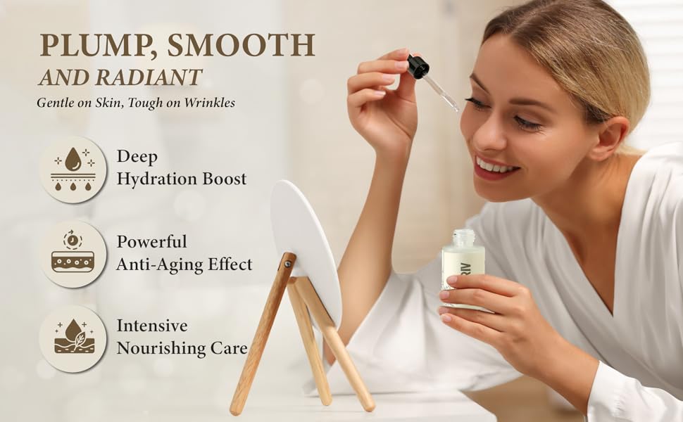 bakuchiol serum facial serum anti wrinke serum smooth skin serum hydration serum