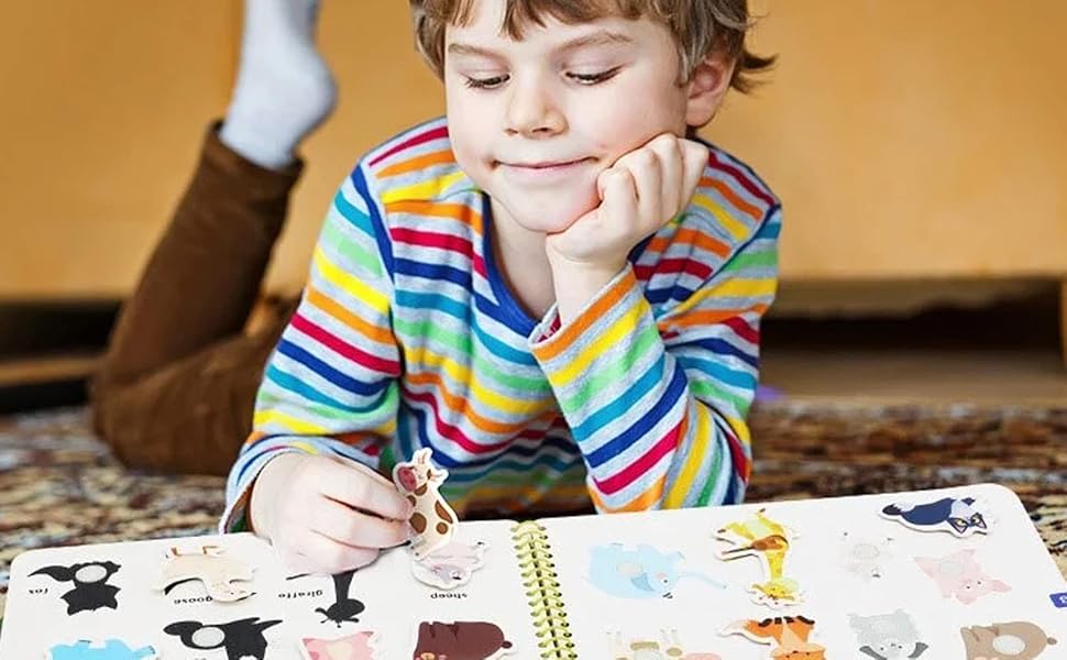 Montessori Quiet Book for Toddlers, Busy Book for Kids to