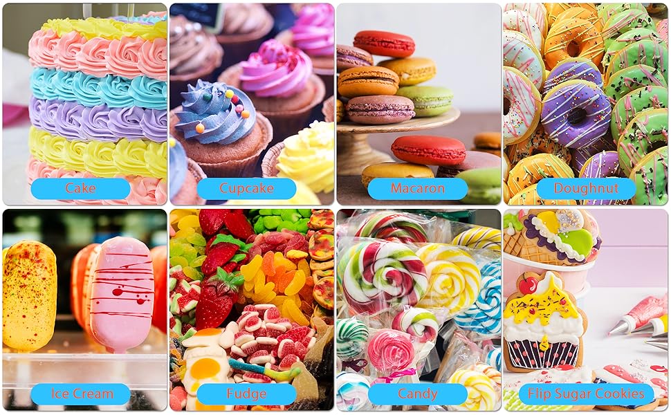 Food Coloring 20 Color Food Grade Rainbow Fondant Cake