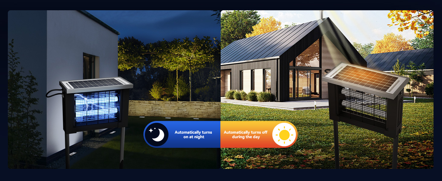 solar power mosquito zapper outdoor