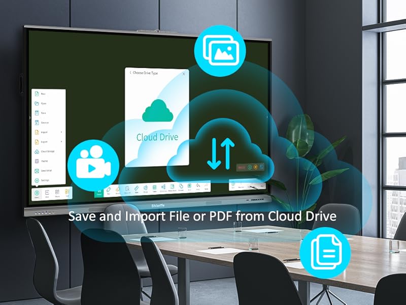 import and export or save our document in cloud drive