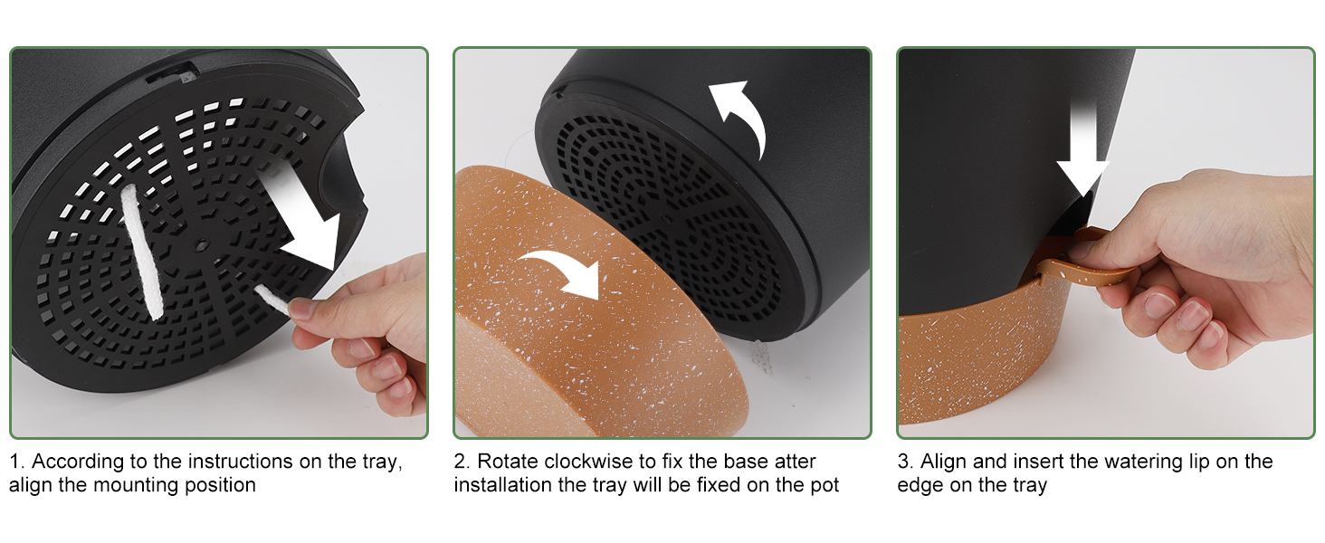 YNNICO 10Inch Plant Pots, SelfWatering Planters with