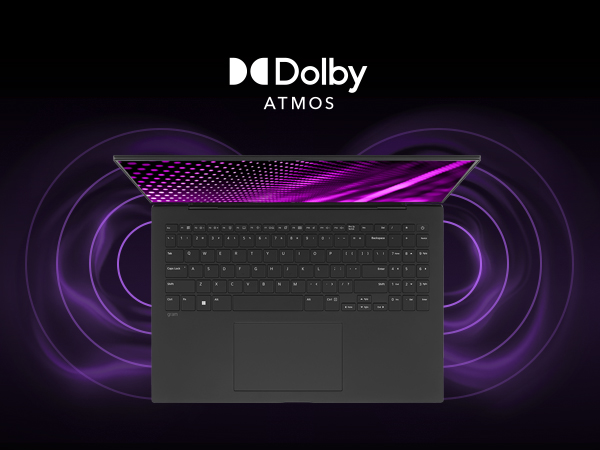 Dolby Atmos technology envelops you in a lush, expansive, 360-degree auditory adventure.
