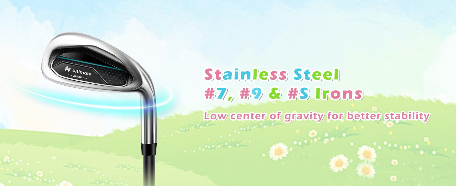 Stainless Steel #7, #9 & #S Irons