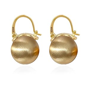 Amazon.com: OwMell Elegant 925 Sterling Gold Pearl Drop