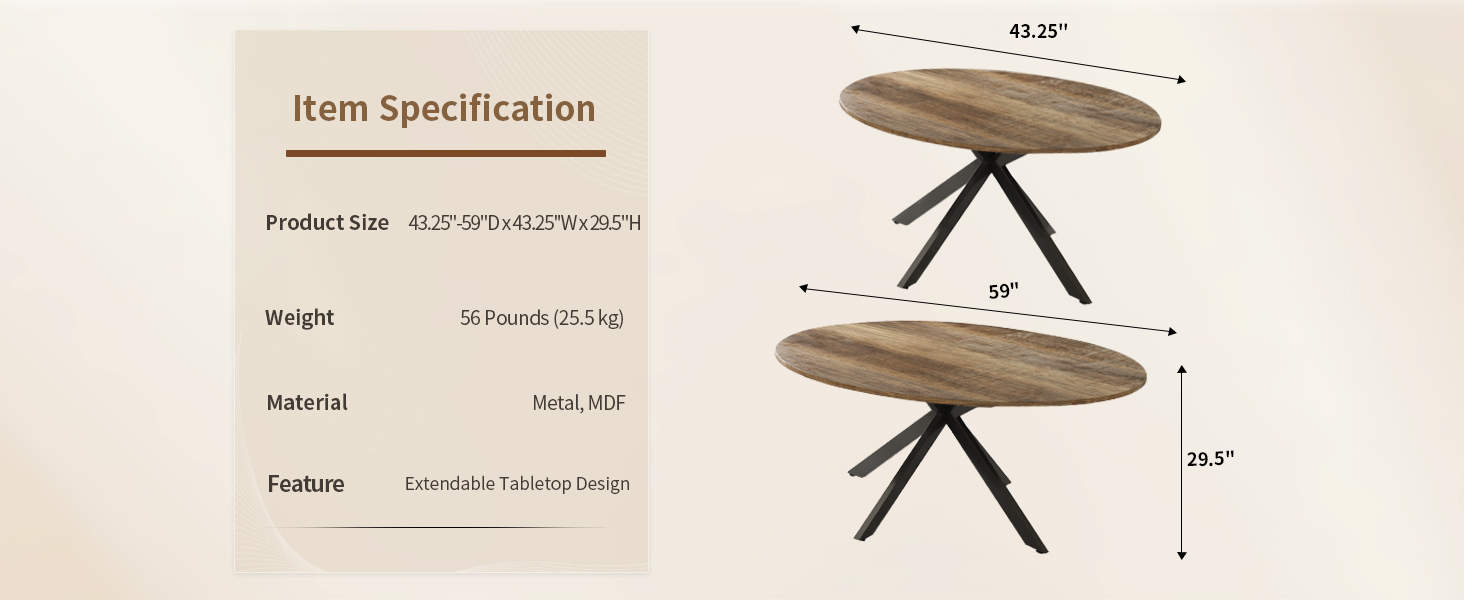 epecoya dining table