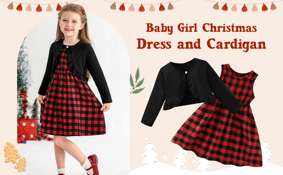 Baby Girls Dress and Cardigan Sets 2 PCS Toddler Girl clothes