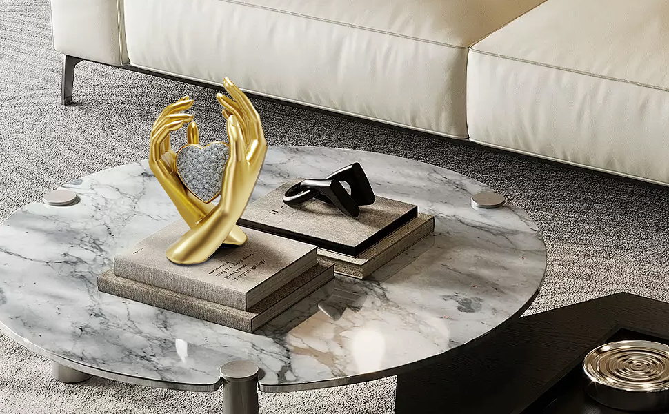 gold heart decor
