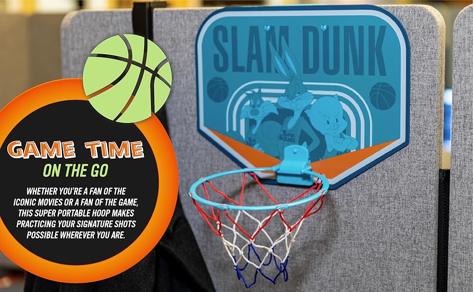 Paladone Looney Tunes Space Jam Basketball Hoop Set for