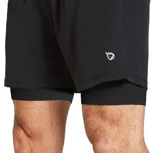2 in 1 running shorts for men