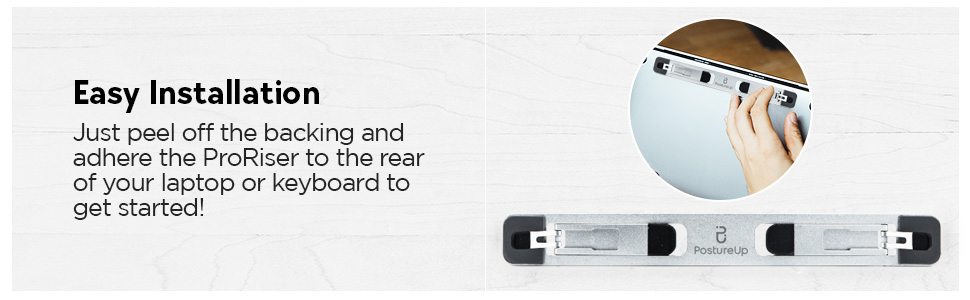 easy installation for laptop attachement