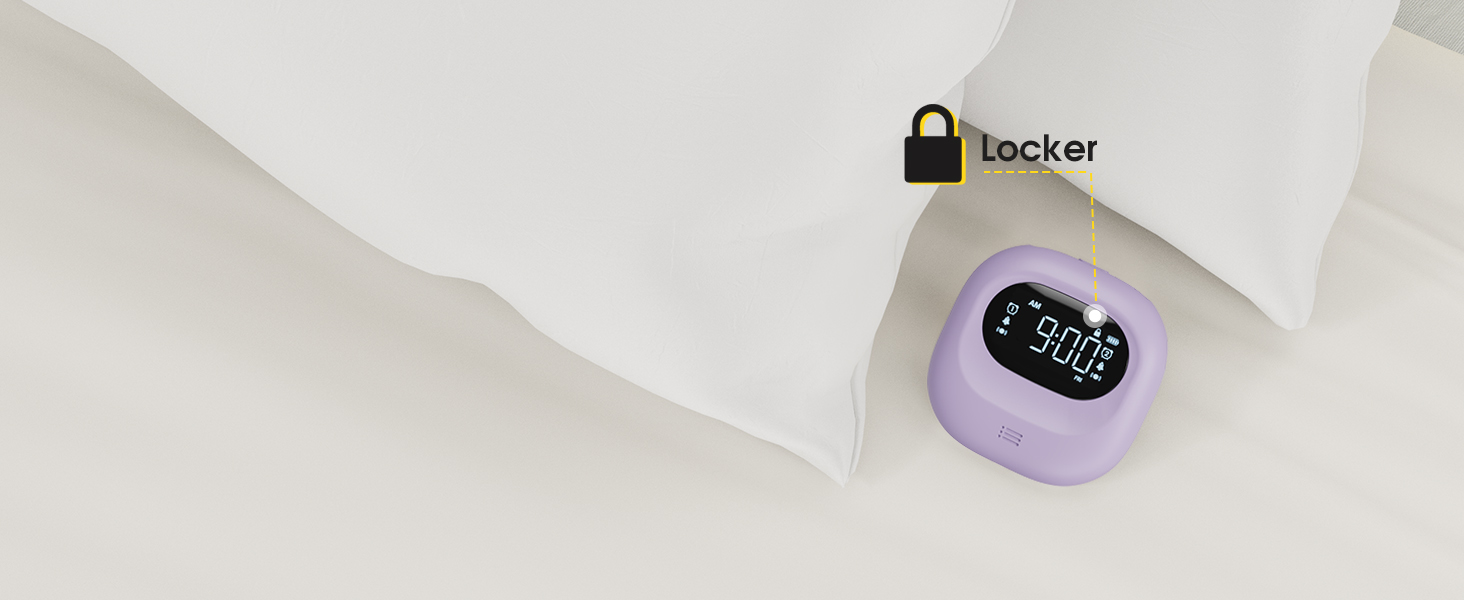 clock with child lock clock with locker no accidental touch while in deep sleep safe and sound