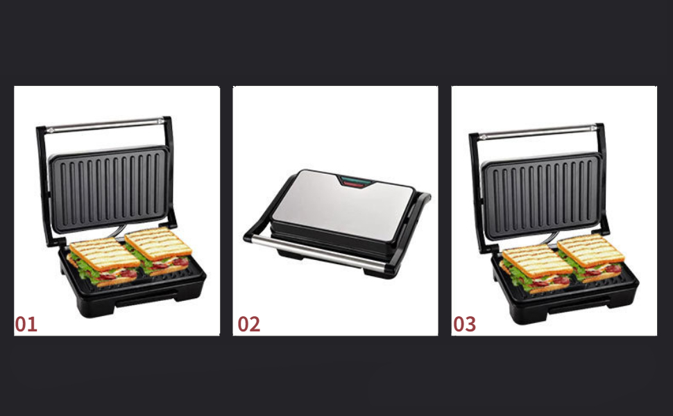 Three Steps Sandwich Maker