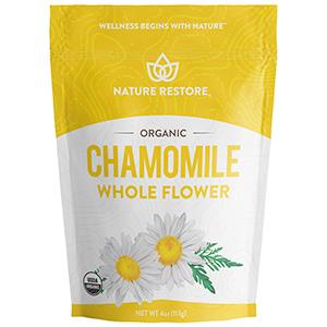 nature restore organic chamomile whole flower tea bath bombs sleep skin hair recipe