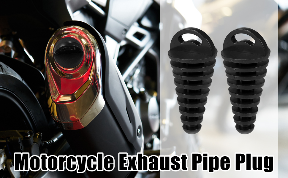 Motoforti 2pcs Exhaust Pipe Plug Exhaust Silencer 1538mm