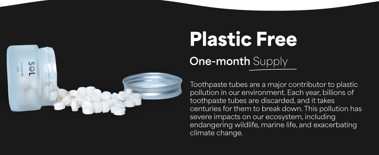 plastic free one-month supply 60 tablets or bits