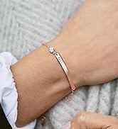Birthstone and Bar Personalised Bracelet