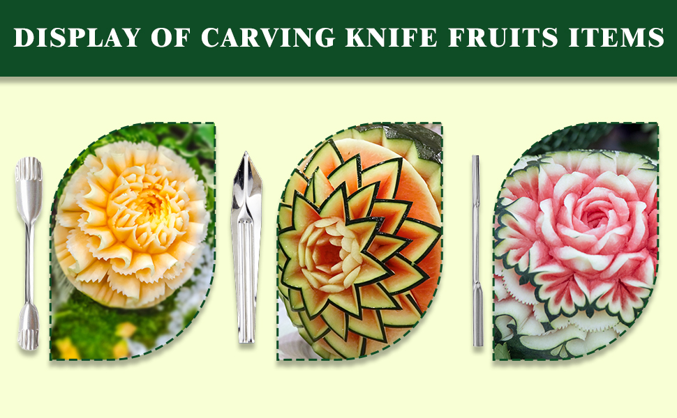 46-Piece Stainless Steel Fruit Carving Tools Set