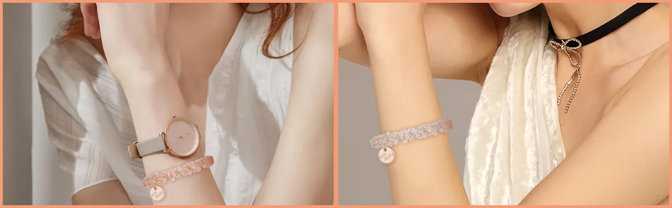 Haargummi mit Perlen