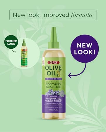 Braidzone Soothing Scalp Oil with Lavender, Acai & Biotin for Nourishment 4.3 oz