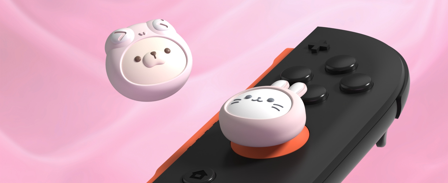 PlayVital Thumb Grips for Nintendo Switch 2 | Kawaii Silicone Joystick Caps