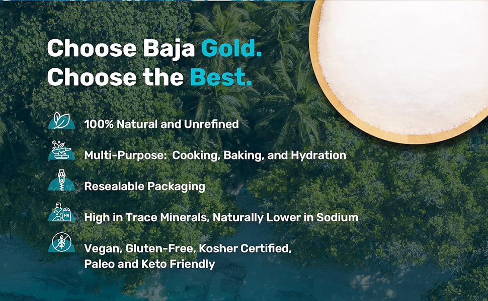 baja gold mineral sea salt baha gold sea salt baha gold salt unrefined pure crystals organic