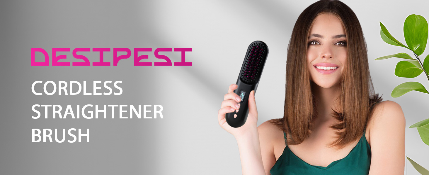 cordless straightener brush