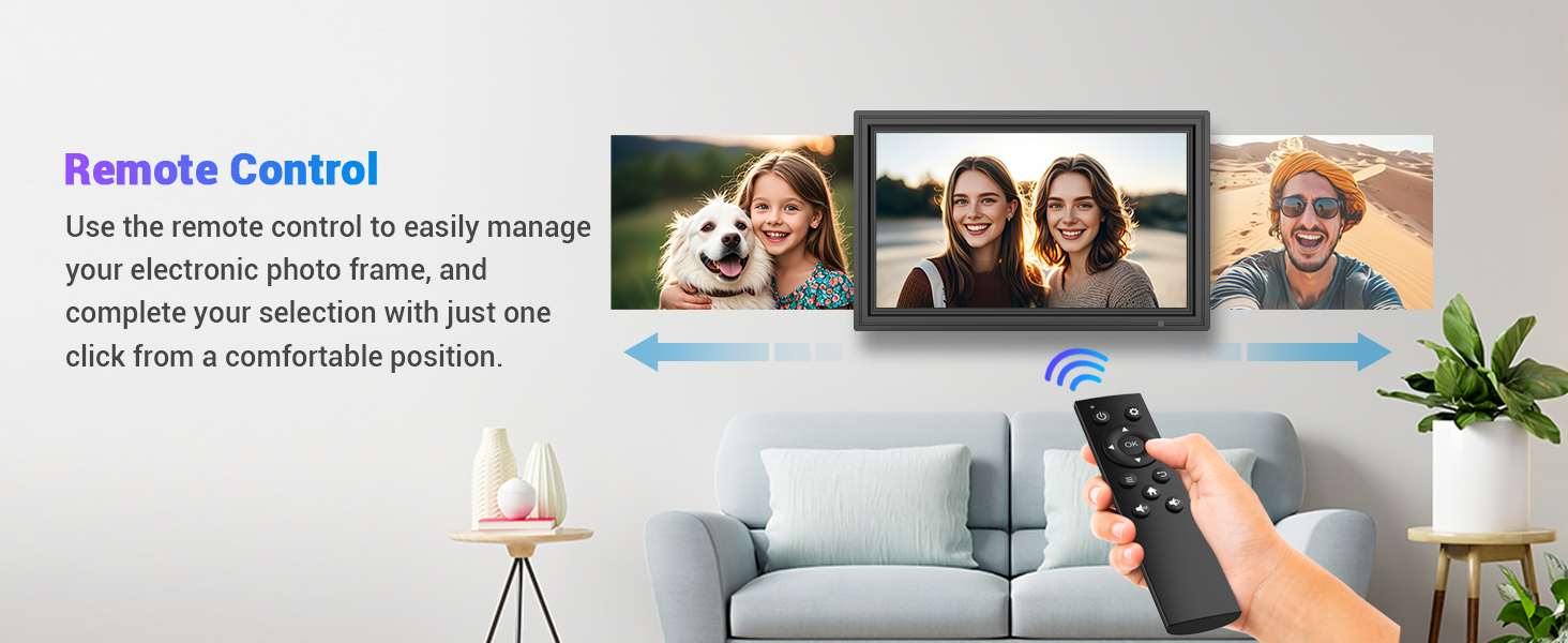 Uhale 15.6" Digital Picture Frame 64GB Storage 1920x1080